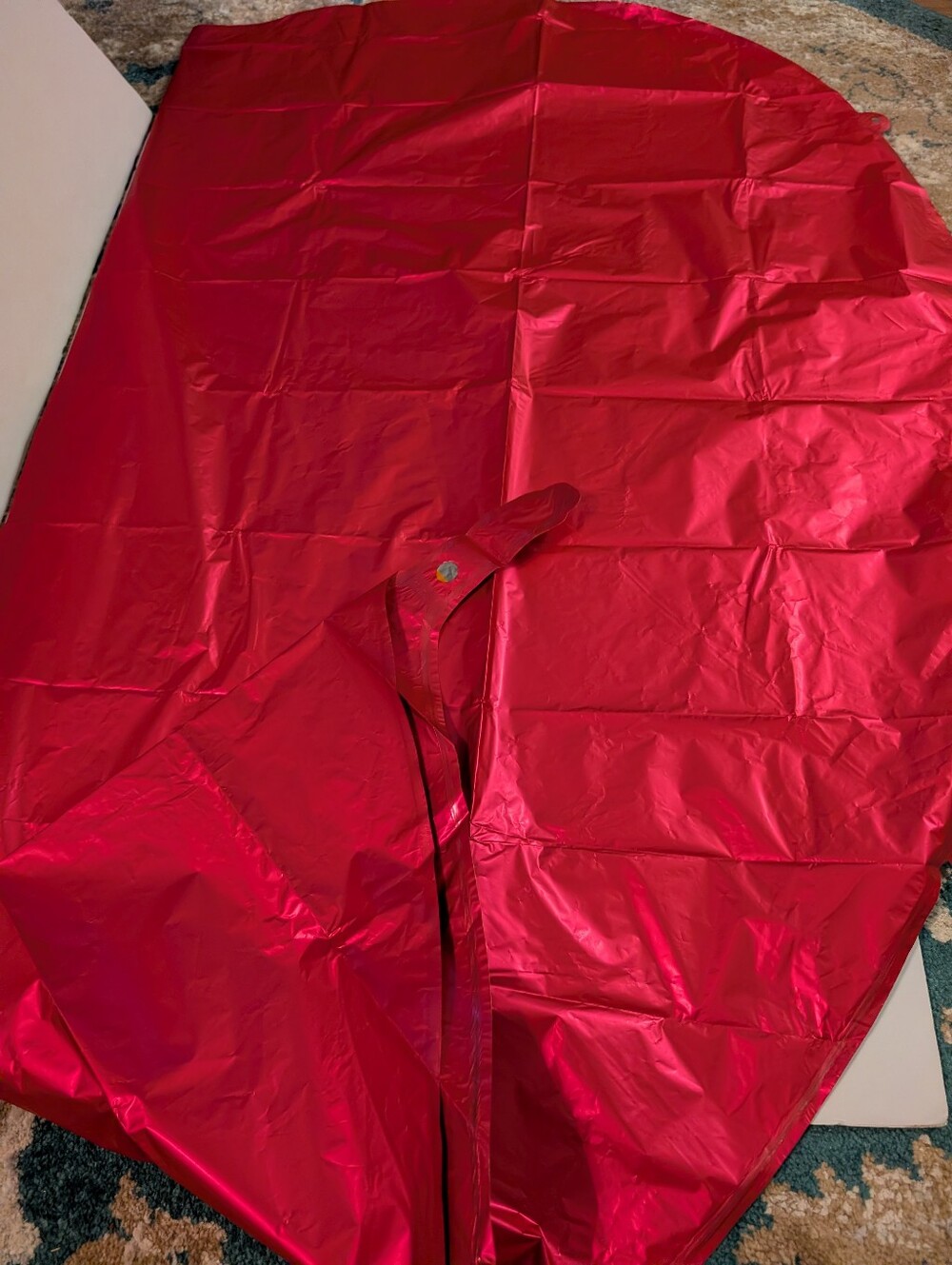 Red Metallic Mylar Heart Balloon 60inx59in